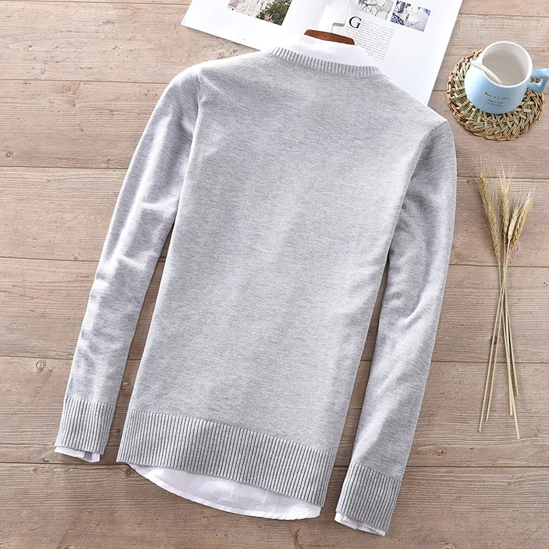 Новый дизайнерский итальянский хлопковый брендовый свитер мужские модные