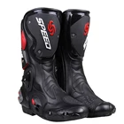 Мужские мотоциклетные ботинки из микрофибры, кожаные гоночные кроссовые сапоги до колена, обувь для мотокросса, для езды на мотоцикле, квадроцикле