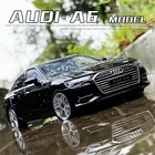 Модель автомобиля AUDI A6, литая Игрушечная машина, 6 дверей, вскрытые звуки и огни, хобби для коллекции, подарок на день рождения для детей, 1:32