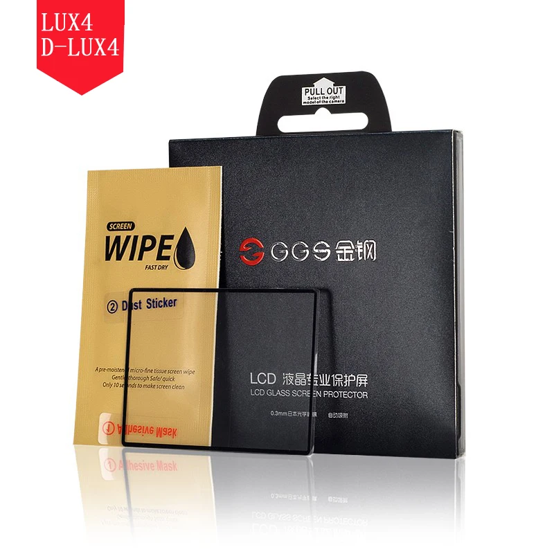 

GGS IV 0.3mm Japanese Optical Glass 6 Layers Electrostatic Attraction LCD Screen Protector 8H Cover for Leica LUX4 D-LUX4 Camera