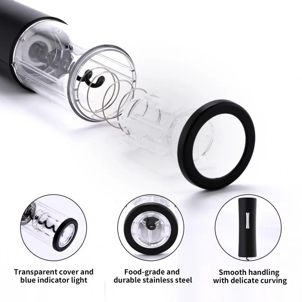 Bottle Tool Safe Practical Black Electric Opener for Red Wine Foil Cutter Openers Jar Kitchen | Дом и сад