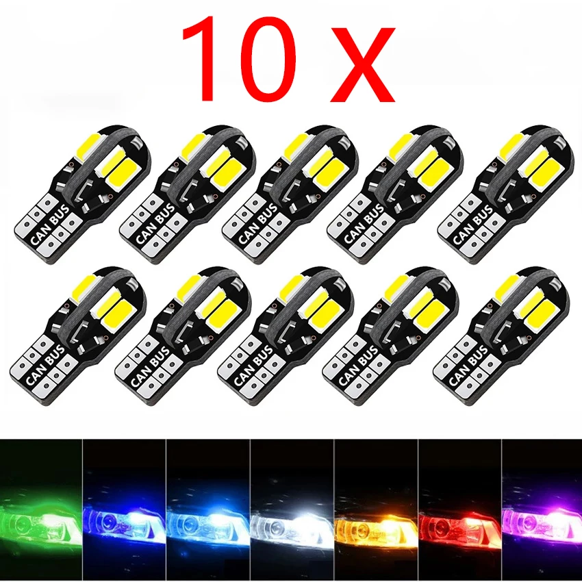 

10 светодиодный т., светодиодсветодиодный лампы W5W T10 Canbus 5730 8SMD 12 в 6000K 194 168