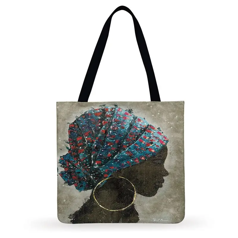 Женская наплечная сумка для покупок абстрактная африканская культура