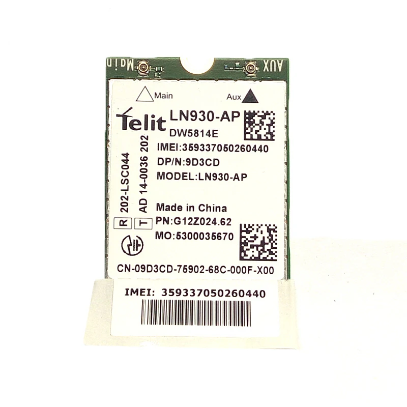 LN930-AP Telit LN930 DW5814E XFVM5 WWAN LTE-FDD NGFF 4G беспроводной модуль Wifi карта для ноутбука Dell Latitude
