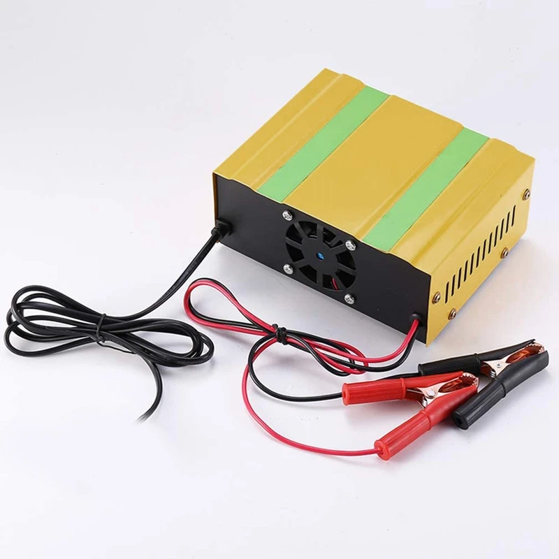 

Car Battery Charger 12A 12V/24V Automatic Smart Charger for Lithium Batteries AGM/Lead-Acid Batteries