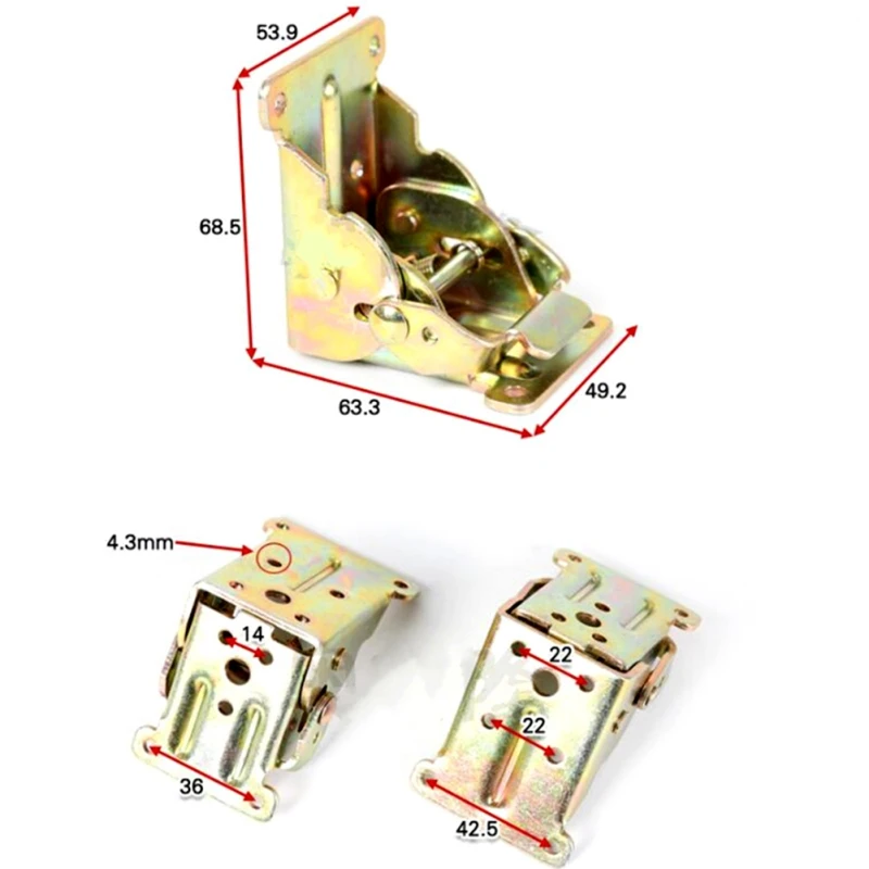 Прочные ножки стола Складная петля 90 градусов самоблокирующиеся складные