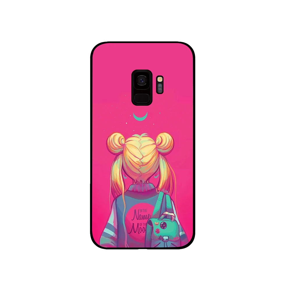В морском стиле картина с Луной для samsung Galaxy S10 S10E S8 плюс S6 S7 край S9 S10e Plus Note 8 9 чехлы