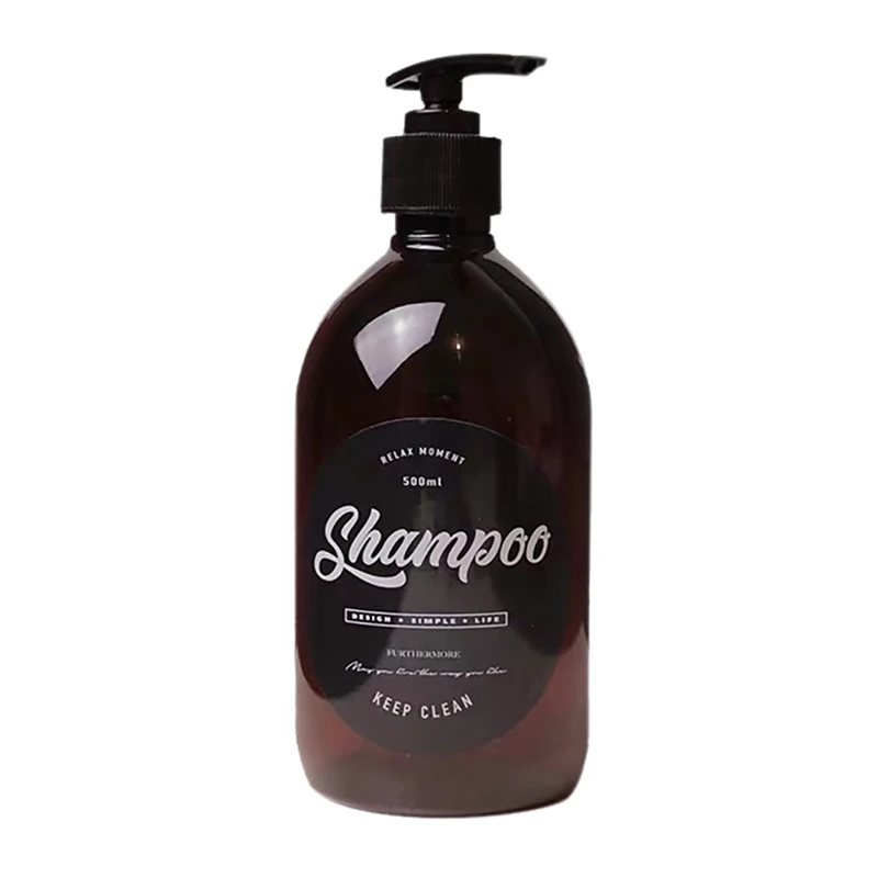

500ml Ins Simple Divided Bottle Shampoo Shower Gel Conditioner Empty Bottle Press Bottle Tagged Lotion Bottle Squeeze Bottle