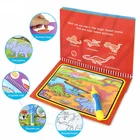 Книга-раскраска Волшебная многоразовая в воде, ручка-раскраска, мультяшная живопись, игрушки, доска для рисования для детей, развивающий подарок на день рождения