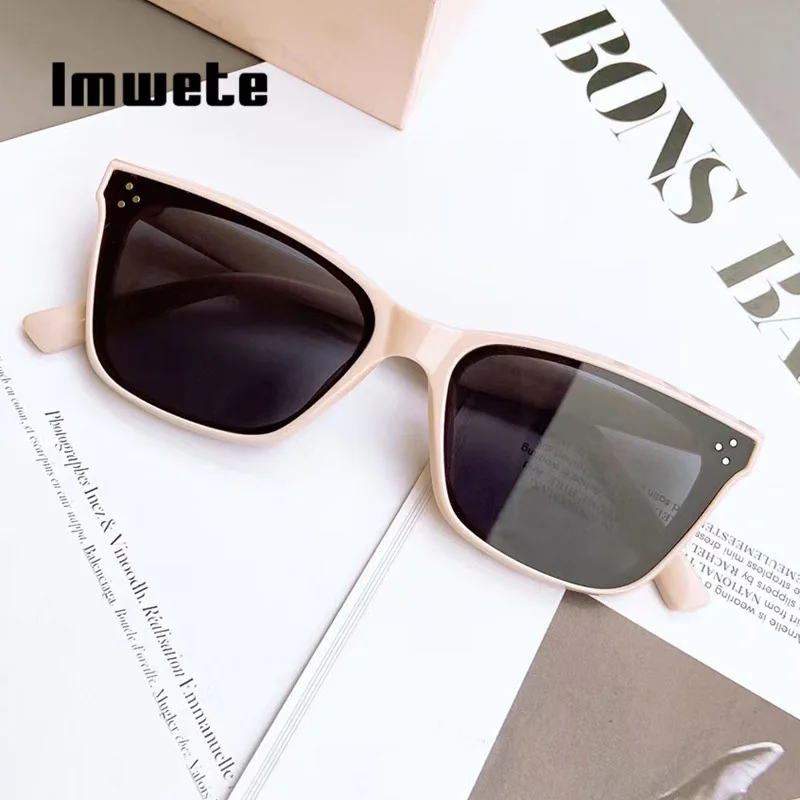 

Imwete Small Frame Brand Fashion Men Women Sunglasses Retro Cat Eye Sun Glasses Travel Shades Sunglass For Ladies UV400 Eyeglass