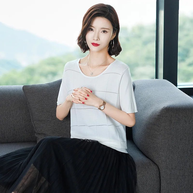 

2020 Women Short Sleeve Shirtmint Top Garment yellow