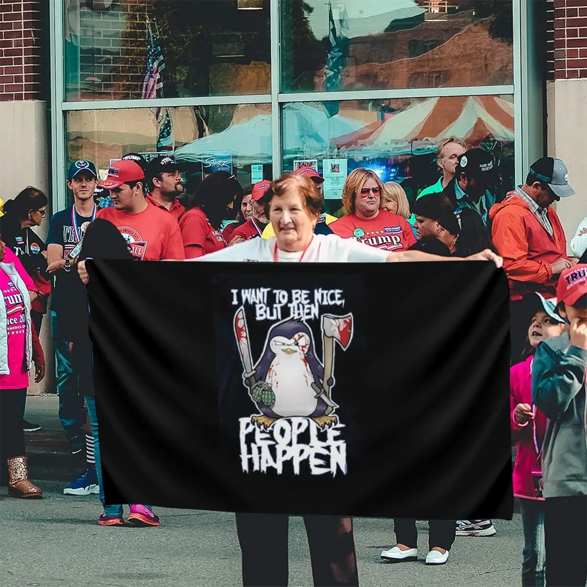 Лидер продаж психопингвин я хочу быть красивым винтажный хипстер с рок принтом