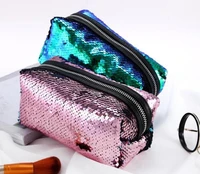 color changing reversible sequins mermaid pencil bags for girls diy magic pencil cases for children school home storage