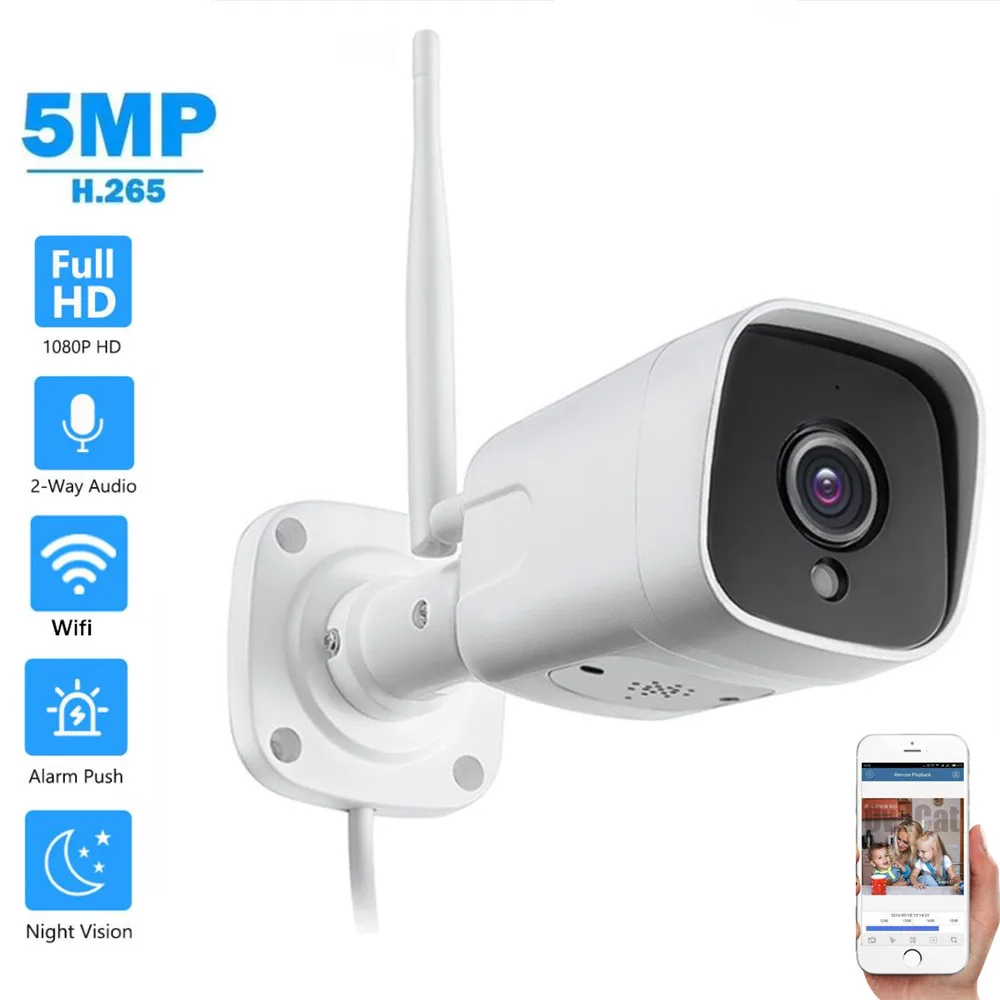 

CamHi APP мобильный Удаленный просмотр HD 2MP 5MP Беспроводная ip-камера Аудио Микрофон и динамик P2P охранное наблюдение RJ45/Wifi камера