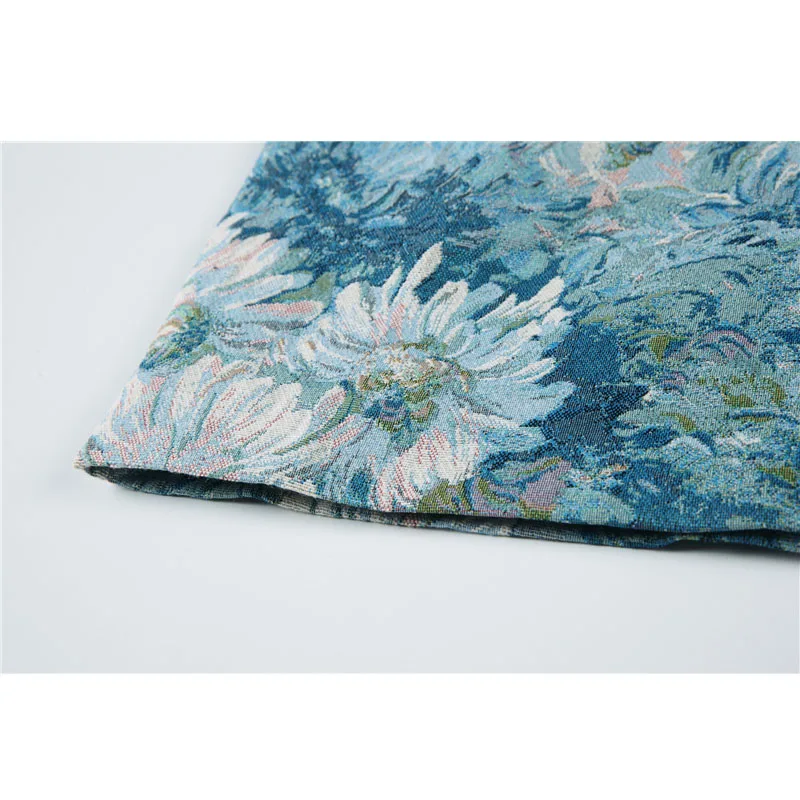 

2020 Spring Floral Patten Temperament Crop Skirt Women High Waist Elegant Vintage French Female Stretchy Pencil Slim Midi Skirt