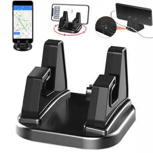 360 degree rotatable car phone holder stick to dashboard silicone bracket phone stand car dashboard gps stable phone supports free global shipping