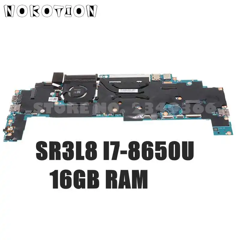 

01YN213 5B20V13429 01YN221 5B20V13426 17800-1 448.0CX05.0011 For Lenovo ThinkPad X1 Yoga 3rd Gen laptop motherboard i7-8650U 16G