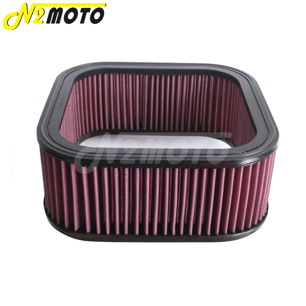 Red Motorcycle High Flow Air Filter Element Cleaner Replacement For Harley V-Rod Night Rod VRSCF VRSCD VRSCA VRSCDX 2002-2017 | Автомобили