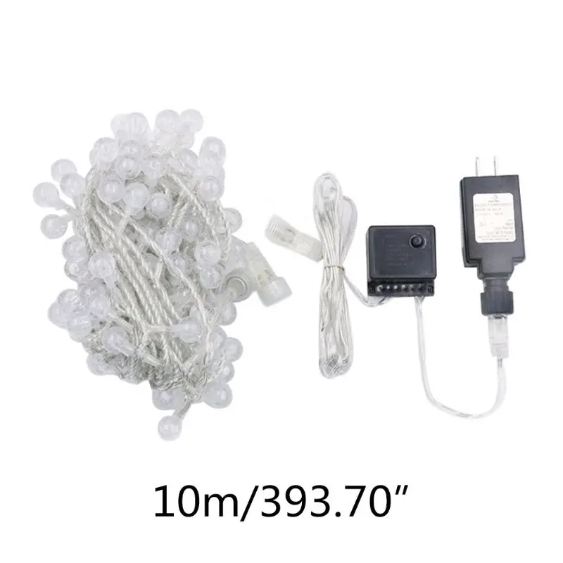 

Warm Light Christmas Bubble Ball LED String Light Night Lamps Party Decor Electric Ornaments for Lawn Garden Party