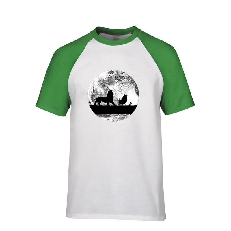 Мужские футболки путешествие в kinghood Король Лев hakuna matata Тимон синба Пемба без