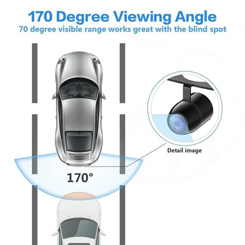 

170%Wide Angle Car Rear View Backup motorcycle camera gps action camera