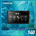 Threecar Android 9,0 Ouad Core PX6 автомобильный Радио Стерео GPS Navi Аудио Видео плеер ПК коробка Wifi BT HDMI AMP 7851 OBD DAB + SWC