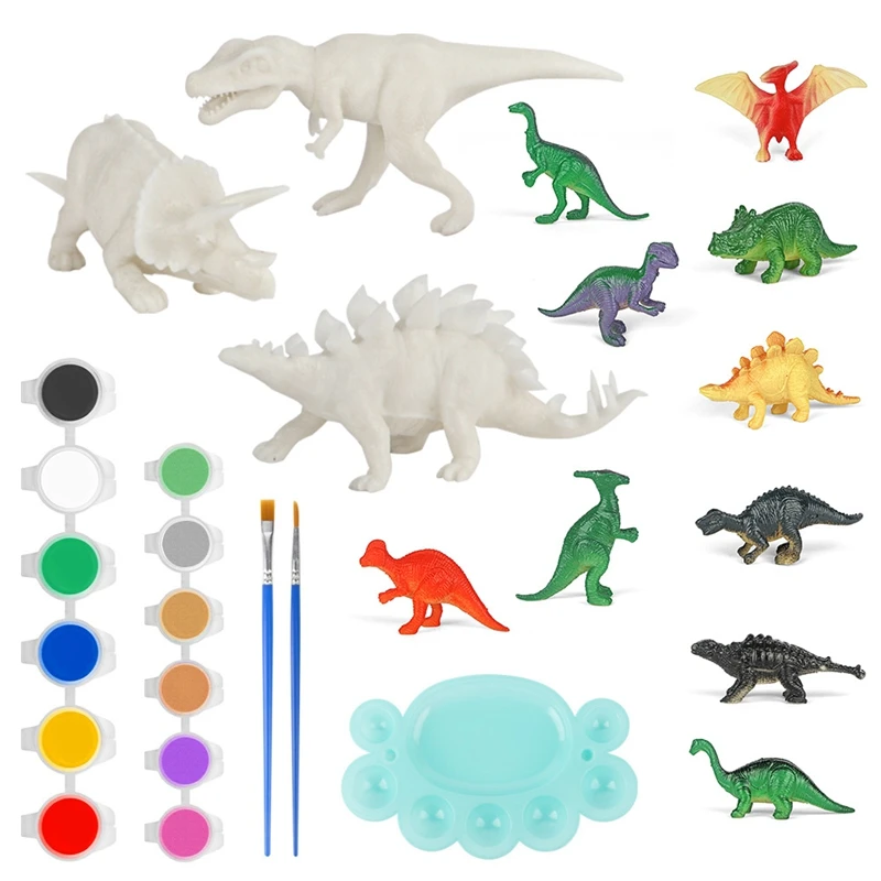 

Kids Crafts and Arts Dinosaur Painting Kit Dinosaurs Toys Art and Craft for Children Fun DIY Kids Paint Birthday Gifts