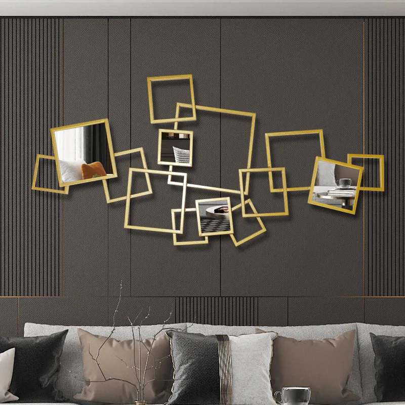 

Wall Decoration Mirror Pendant Living Room Sofa Background Wall Wall Decoration Metal Wall Decoration