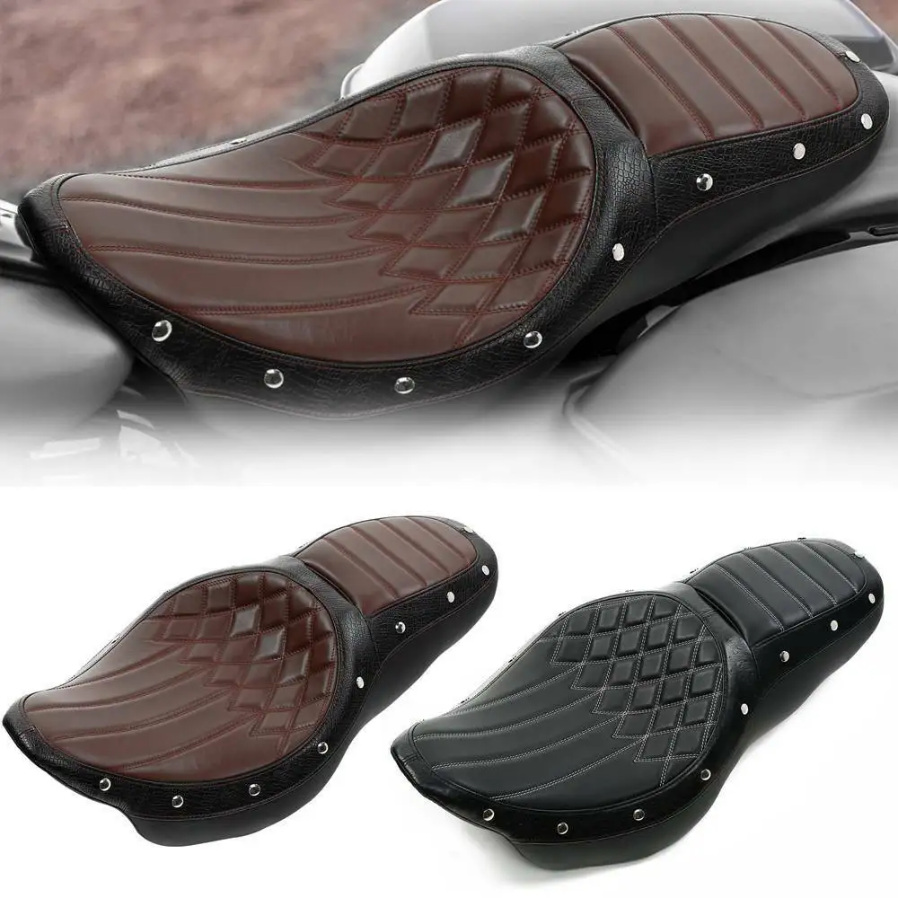Сиденье двухместное для мотоцикла Harley Touring Street Electra Glide Road King CVO Custom 2009 2020 2019