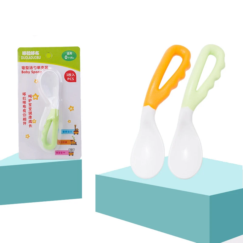 

Spoon for Baby Utensil Set Auxiliary Food Toddler Learn To Eat Infant Children Tableware Feeding Dishes Feeder Appliance