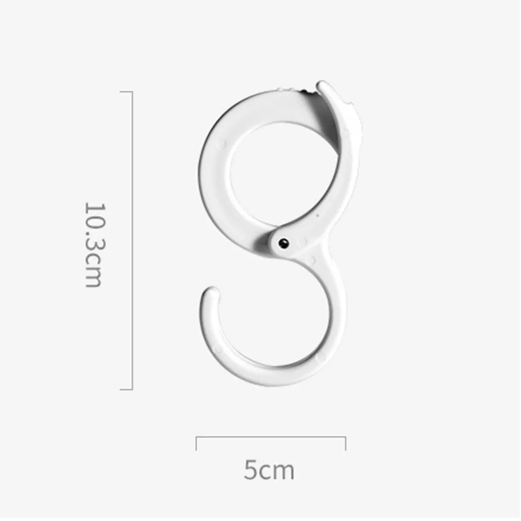 4/6/8 шт вешалка для одежды крючки многофункциональные регулируемые s-образные в