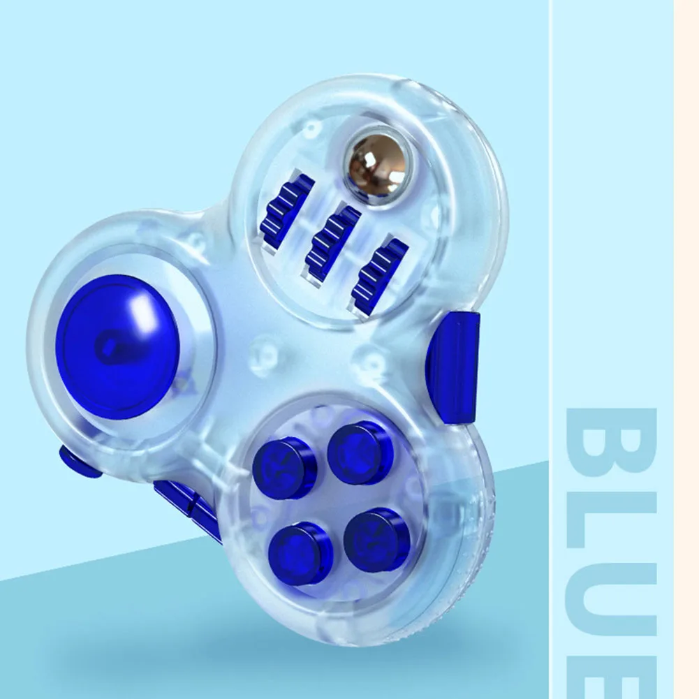 La descompresi&oacute;n juguetes, para la punta del dedo Gyro empujar Fidget Puzzle juego estr&eacute;s port&aacute;til presionando y material de ventilaci&oacute;n descompresi&oacute;n de juguete-2