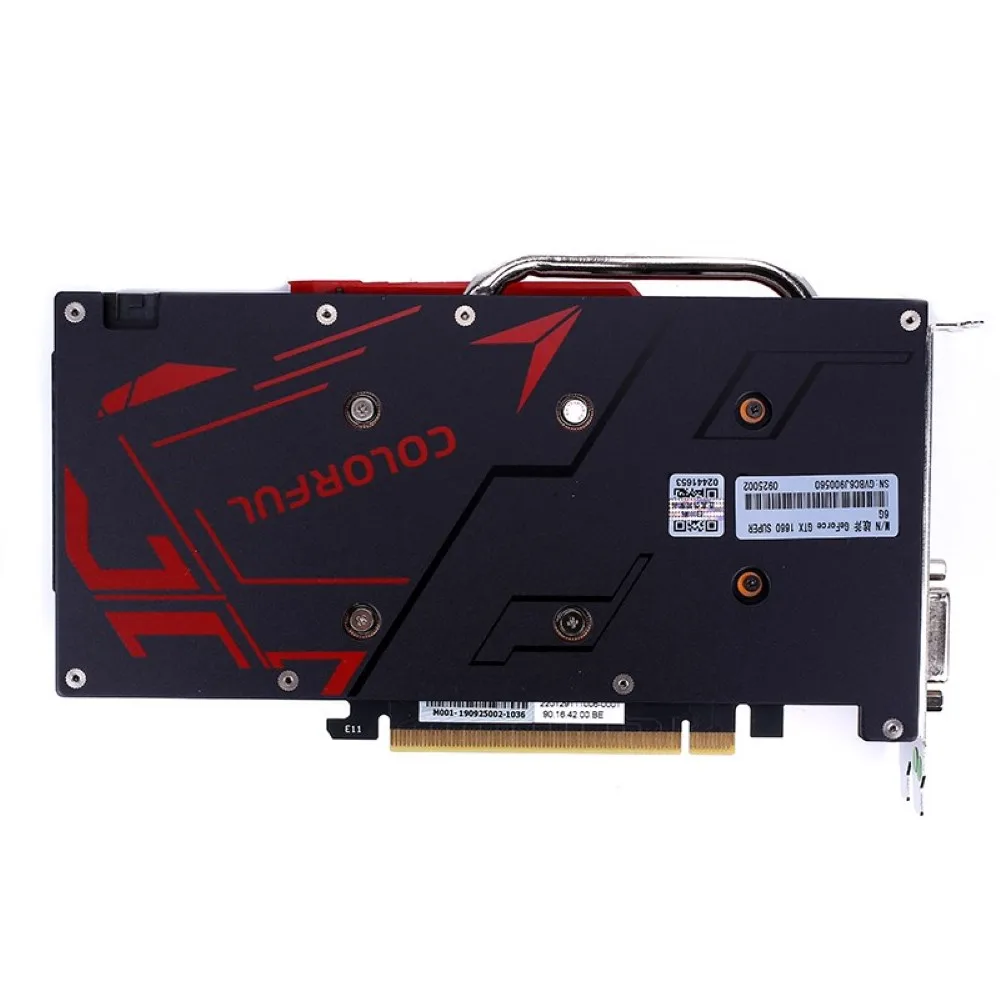 Цветная Видеокарта GTX 1660S 6G TU116 12 нм 1408 1530-1785 МГц 125 бит видеокарта DP + HDMI-совместимая
