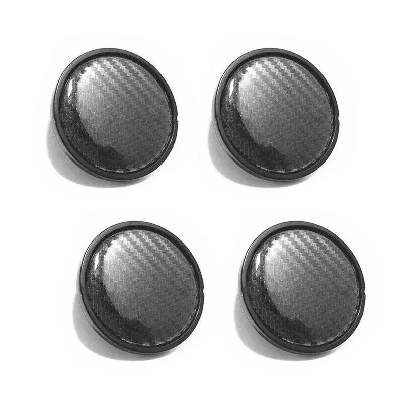 4 шт. Черный углеродного волокна ABS декоративное покрытие Центральная втулка
