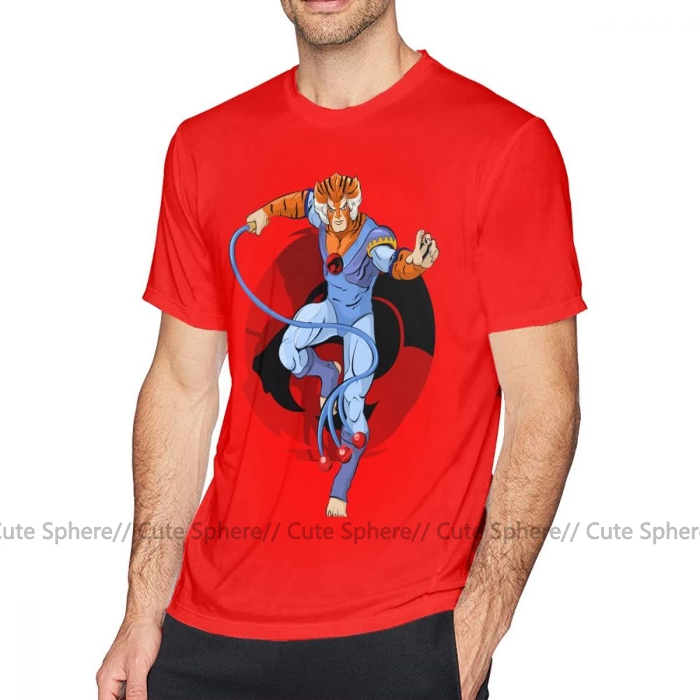 Thundercats футболка Tygra футболка пляжная забавная футболка из хлопка с коротким рукавом для мужчин футболка с принтом - Цвет: Red