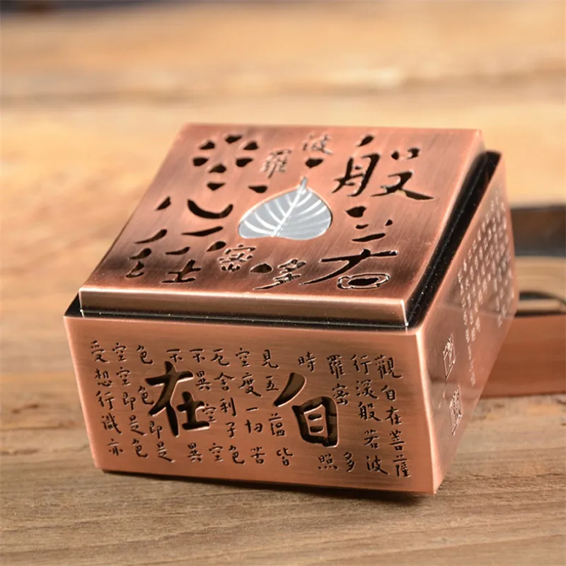 Курильница для благовоний 2 часа с катушкой сандаловое дерево кадило под старину