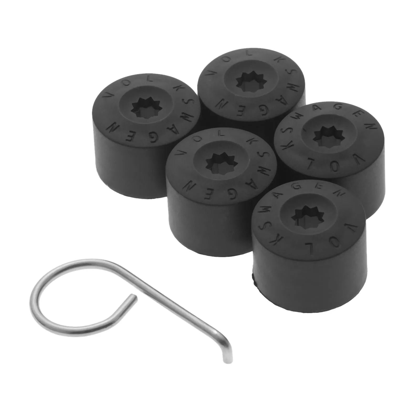 Yetaha 20 шт. 17 мм колпачки для болтов и гаек колес с инструмент удаления Volkswagen Golf Passat