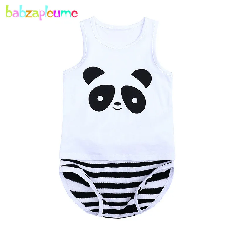 

2Piece Baby Summer Outfit Infant Boys Girls Clothes Cartoon Cute Cotton Sleeveless T-shirt Tops+Shorts Newborn Clothing Set 1917