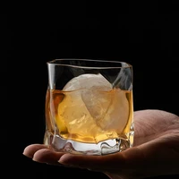 agency specific link makoto komatsu irregular whisky rock glass artwork wrinkle whiskey cognac brandy snifters cup xo tumbler