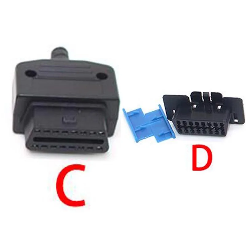 OBD Мужской Женский Разъем OBD2 16Pin разъем адаптер II OBDII J1962 в наличии | Автомобили и