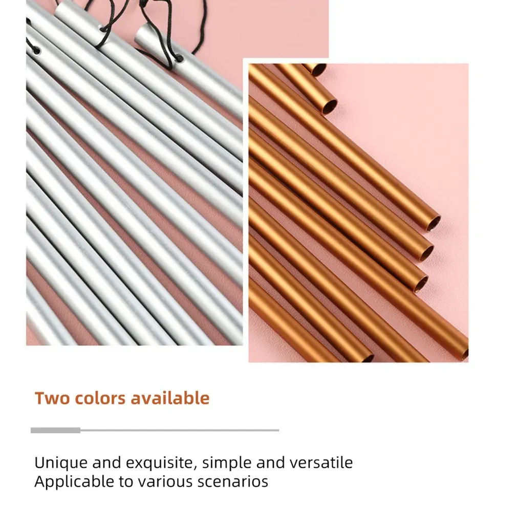 

18 Tubes Wind Chimes Metal Wind Bells Classic Handmade Ornament With Hook Garden Patio Outdoor Wall Hanging Decor