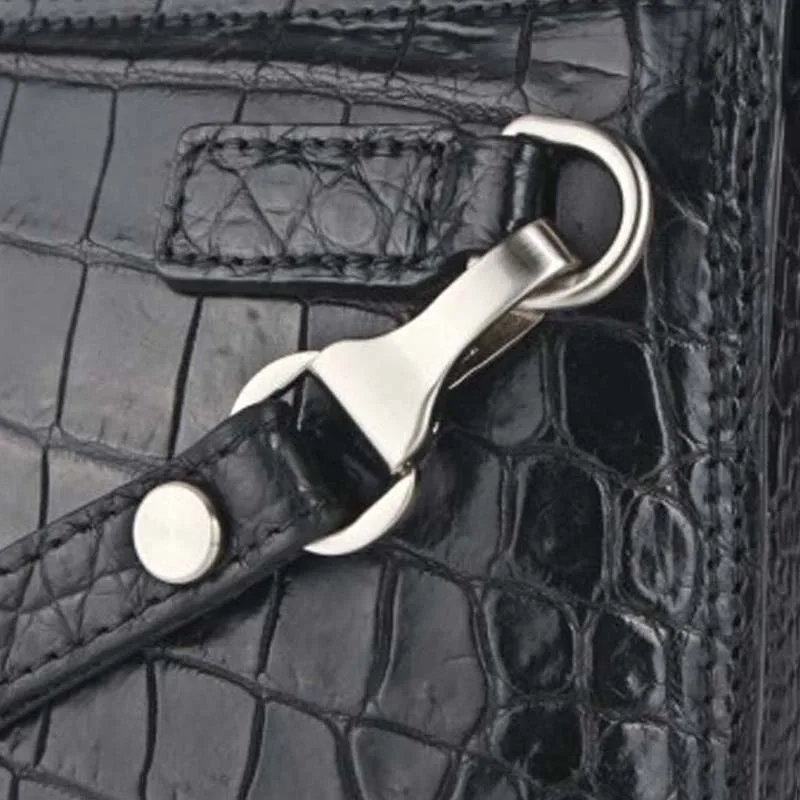 weitasi Crocodile bag man hand fashion leather capacity business casual without stitching black male clutch |