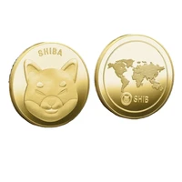 the shiba gold silver shib commemorative coin us coins iron plating tokened craft gift gold coin and sliver coin