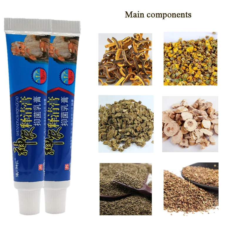 

1pcs Shennong Antibacterial Cream Dermatitis Eczema Eczema Ointment Whitening Care Cream