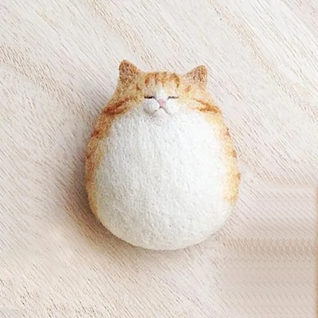 Япония DIY ручной работы lover Cat Kitty шерсть иглы для валяния комплект Модные украшения дома иглы Feltro животных - Цвет: A0219