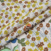 silk chiffon fabric dress horizontal multi color stripes all flower real light through dress shirt lining cloth diy patchwork