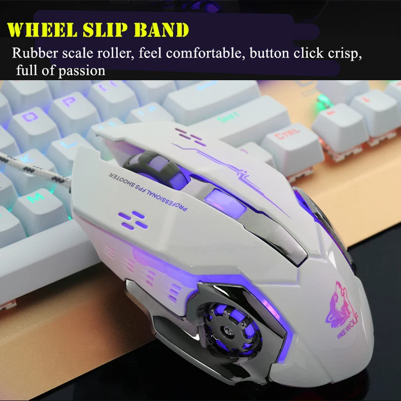 gaming mouse 7 buttons wired mouse 4000 dpi led optical mouse computer usb gamer mice game mouse silent mouse for pc laptop free global shipping