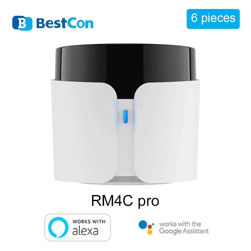 

6 шт. Broadlink RM4C pro Smart Home WiFi ИК-пульт дистанционного управления модули автоматизации Совместимость с Alexa Google Поддержка max