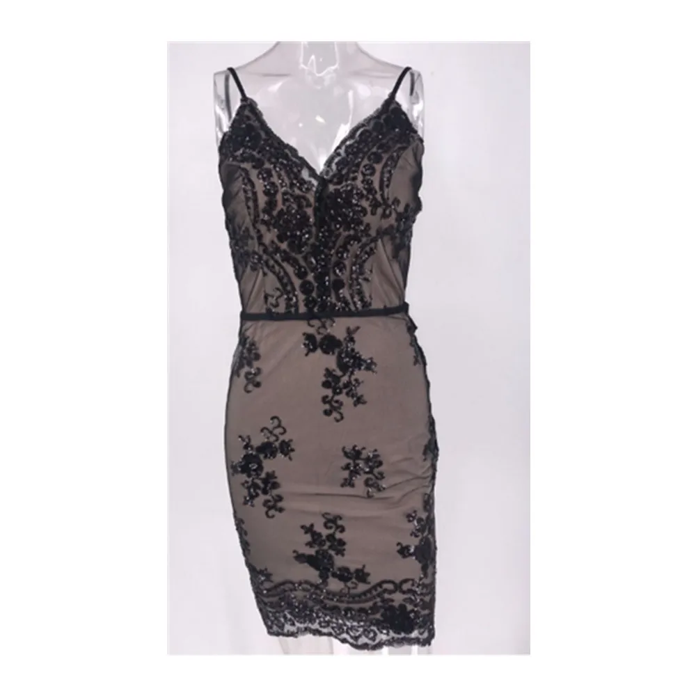 Летнее Сексуальное Женское Платье с открытой спиной и блестками|Женские платья| |