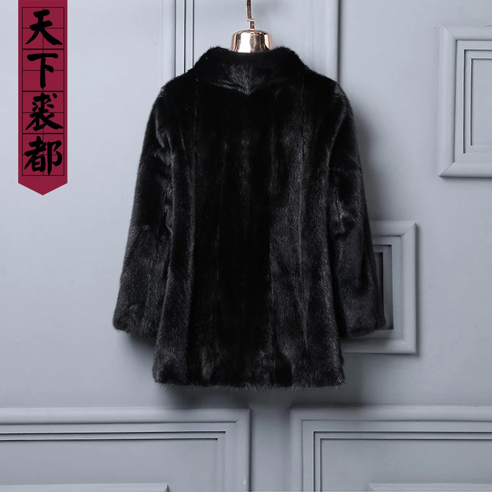 Роскошная женская куртка из натурального меха норки элегантная шуба 100% черная